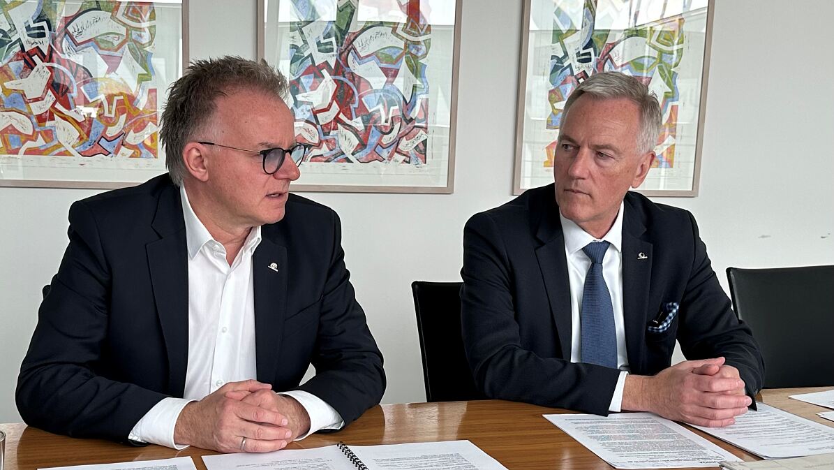 Vorstand Peter Humer und Landesdirektor Hannes Kuschnig