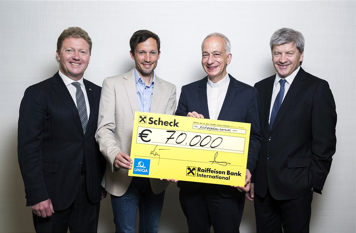 RBI und UNIQA Österreich unterstützen Mobiles Caritas Hospiz