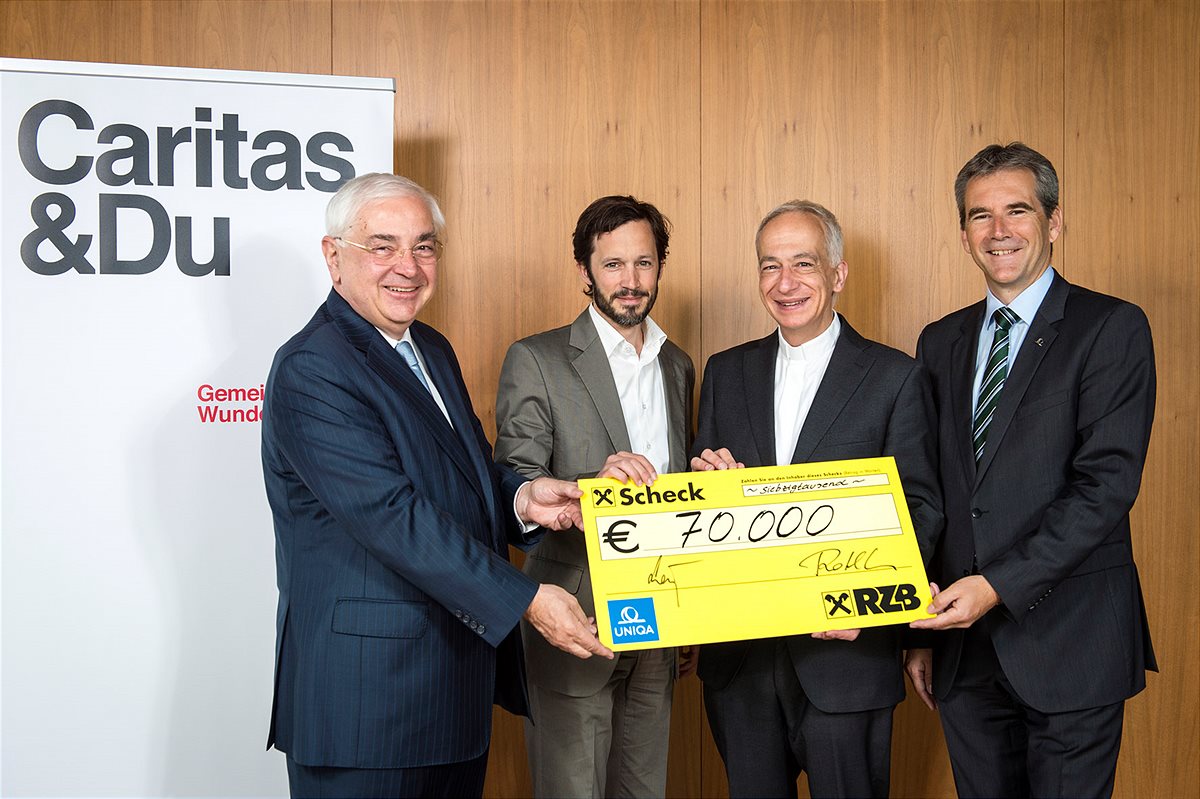 Raiffeisen Zentralbank und UNIQA Österreich unterstützen Mobiles Caritas Hospiz